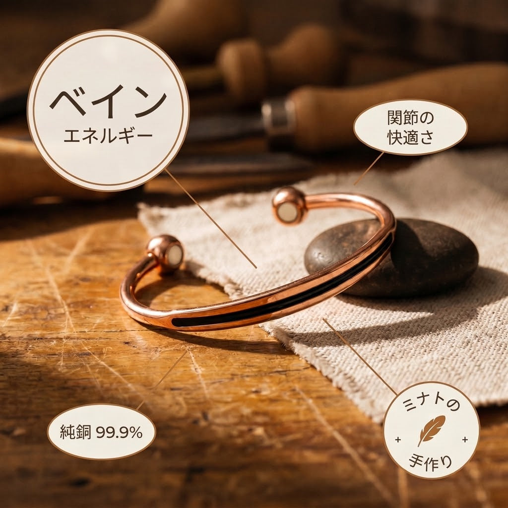ミナトのヴェイン｜銅製ブレスレット