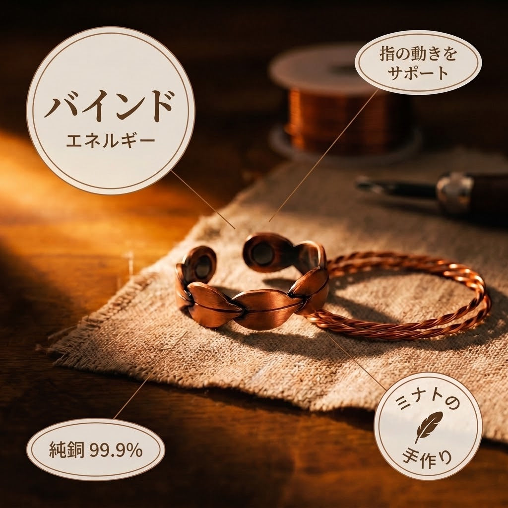 ミナトのバインド｜銅製リング