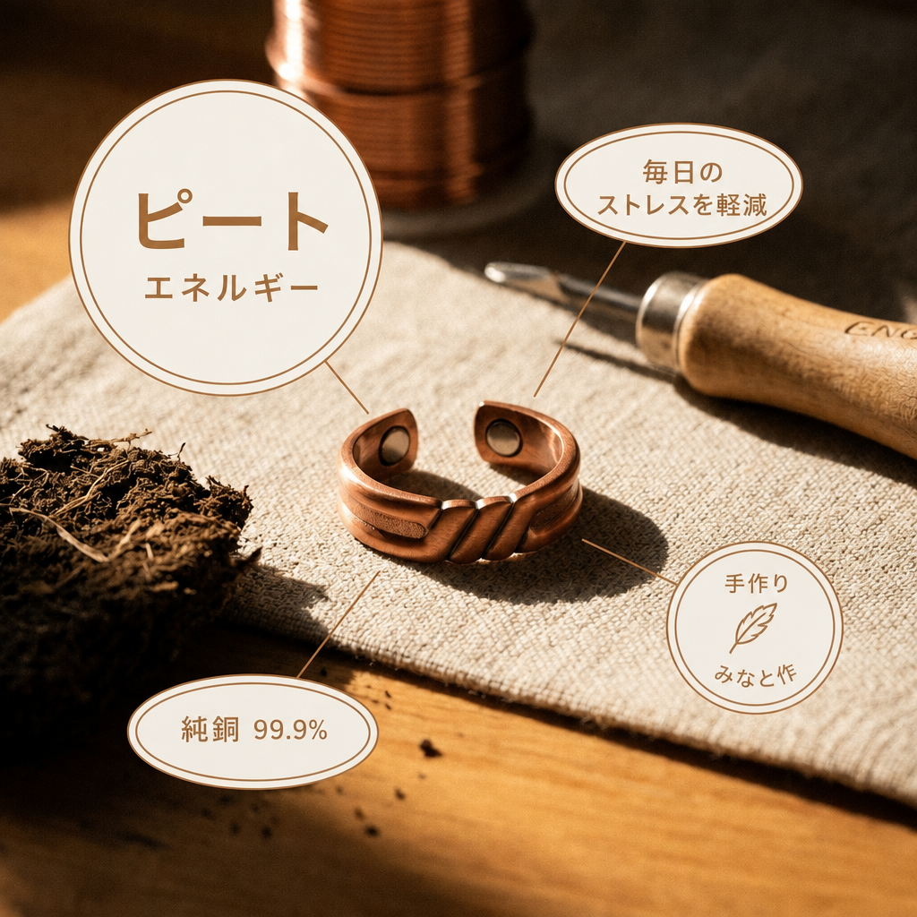 ミナトのピート｜銅製リング