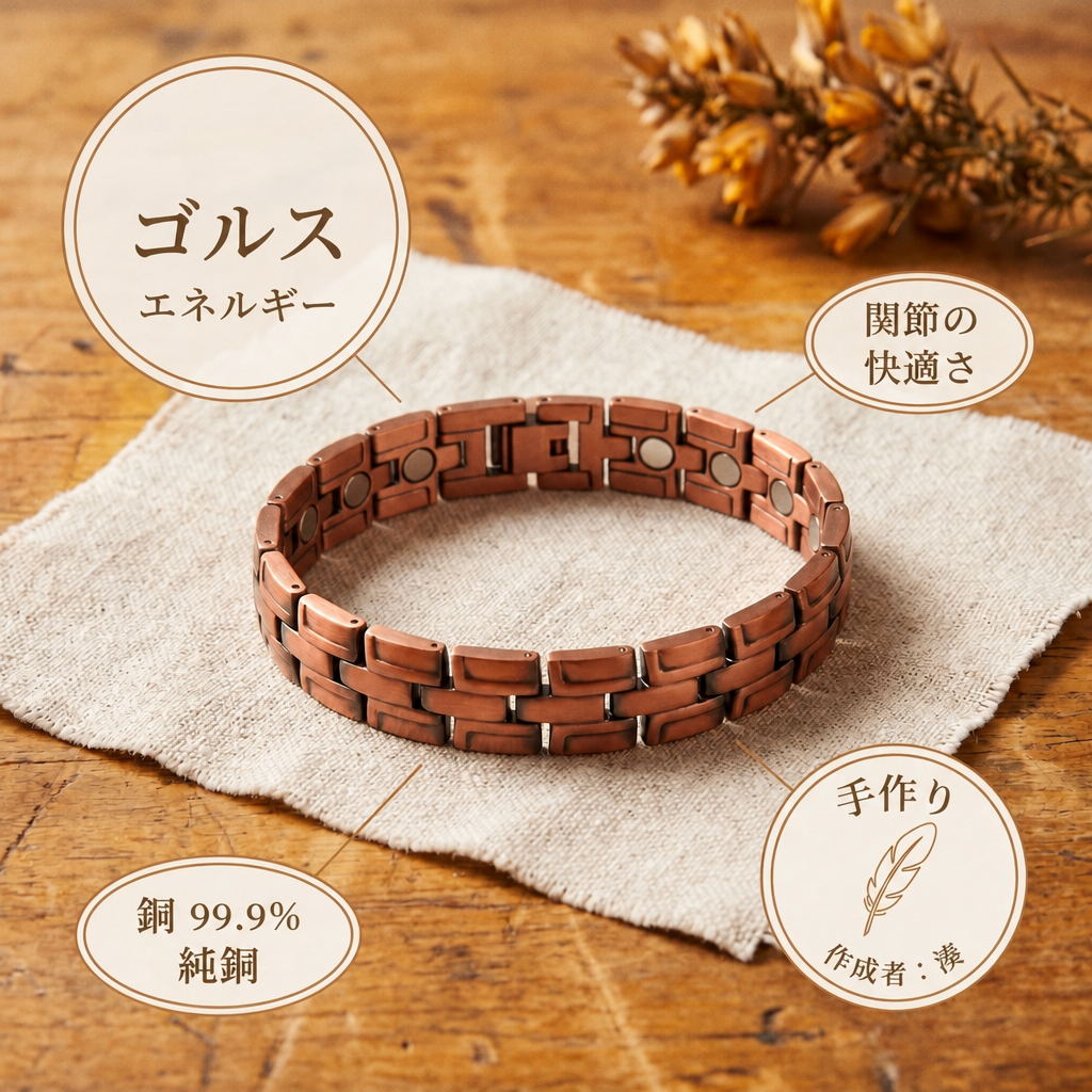 ミナトのゴース｜メンズ銅製ブレスレット