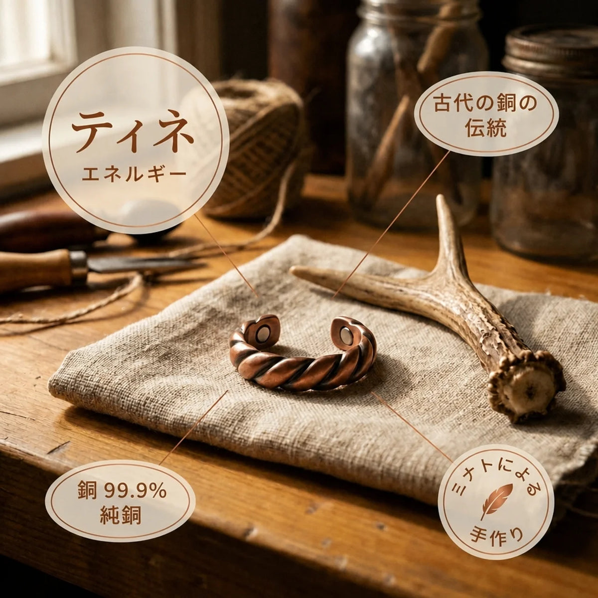 ミナトのタイン｜銅製リング